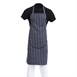 Tablier bavette avec poche Whites rayé marine et blanc