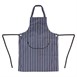 Tablier bavette avec poche Whites rayé marine et blanc
