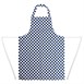 Tablier bavette Whites carreaux bleus et blancs