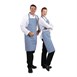 Tablier bavette Whites carreaux bleus et blancs