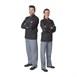 Veste de cuisine mixte Whites Vegas manches longues noire