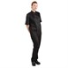 Veste de cuisine mixte Whites Vegas manches courtes noire