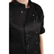 Veste de cuisine mixte Whites Vegas manches courtes noire