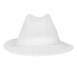 Chapeau Trilby blanc avec résille 