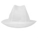 Chapeau Trilby blanc avec résille 