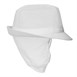 Chapeau Trilby blanc avec résille 
