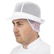 Chapeau Trilby blanc avec résille 