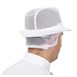 Chapeau Trilby blanc avec résille 