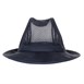 Chapeau Trilby bleu marine avec résille