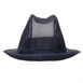 Chapeau Trilby bleu marine avec résille