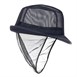 Chapeau Trilby bleu marine avec résille