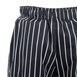 Pantalon de cuisine mixte Baggy Chef Works rayé noir et blanc