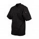 Veste de cuisine mixte Cool Vent Chef Works Montreal à manches courtes noire 