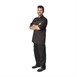 Veste de cuisine mixte Cool Vent Chef Works Montreal à manches courtes noire 