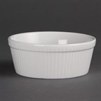 Plats à gratin ronds blancs Olympia 134mm (Lot de 6)