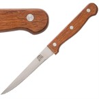 Couteaux à viande Olympia manche en bois (Lot de 12)