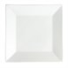 Assiette carrée à large bord blanche Olympia (Lot de 6)