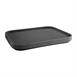 Plateau rectangulaire antidérapant en polypropylène Olympia Kristallon noir 