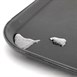 Plateau rectangulaire antidérapant en polypropylène Olympia Kristallon noir 