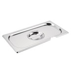 Couvercle inox GN 1/3 avec encoche Vogue