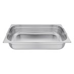 Bac GN 1/1 en inox avec poignées Vogue 100mm