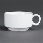 Tasses à espresso empilables Olympia Whiteware 85ml (lot de 12)