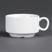 Tasses à espresso empilables Olympia Whiteware 85ml (lot de 12)