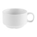 Tasses à espresso empilables Olympia Whiteware 85ml (lot de 12)