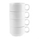 Tasses à espresso empilables Olympia Whiteware 85ml (lot de 12)
