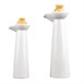 Bouteilles huile et vinaigre blanches Olympia
