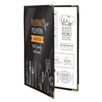 Protège-menus Securit Crystal A4 doubles (lot de 3)