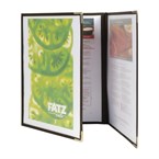 Protège-menus Securit Crystal A4 triples (lot de 3)