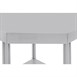 Table d'angle inox Vogue 600mm