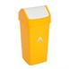 Poubelle polypropylène à couvercle battant SYR jaune 50L