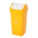 Poubelle polypropylène à couvercle battant SYR jaune 50L