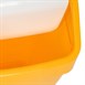 Poubelle polypropylène à couvercle battant SYR jaune 50L