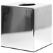 Boîte à mouchoirs cube Bolero chrome brillant