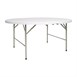 Table ronde pliable au centre Bolero blanche 1530mm