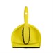 Set balayette à poils doux et pelle Jantex jaune