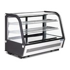 Vitrine réfrigérée de comptoir noire Polar Série G 160L