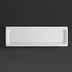 Plat blanc GN 2/4 Olympia Whiteware 30mm