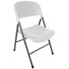 Chaises pliantes Bolero blanches (lot de 2)
