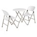 Chaises pliantes Bolero blanches (lot de 2)
