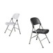 Chaises pliantes Bolero blanches (lot de 2)