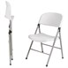 Chaises pliantes Bolero blanches (lot de 2)