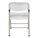 Chaises pliantes Bolero blanches (lot de 2)