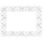 Napperons rectangulaires en papier Olympia (Lot de 250)