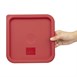 Couvercle carré rouge moyen Hygiplas