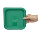 Couvercle carré vert moyen Hygiplas