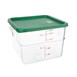 Couvercle carré vert grand Hygiplas